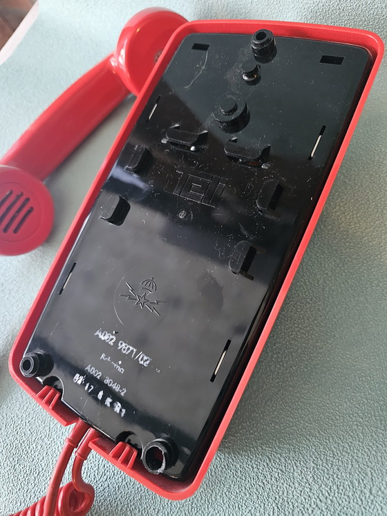 Image 1 of Telefono analogico da parete rosso anni '80