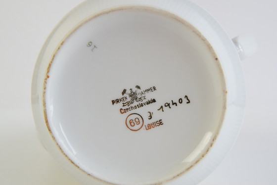 Image 1 of Elégante cafetière en porcelaine de Birkenhammer, fabriquée en Tchécoslovaquie en 1969