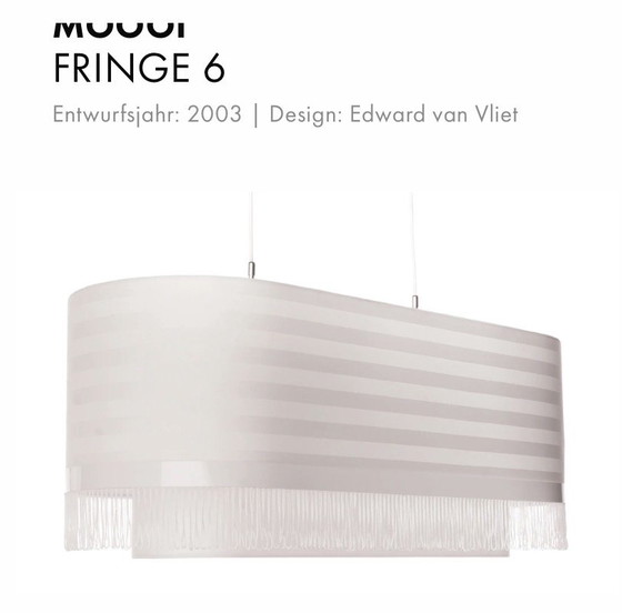 Moooi 2x Fringe 1 E 1x Fringe 6 Lampade a sospensione di design – Metal, Textile (photo 3 of 13)