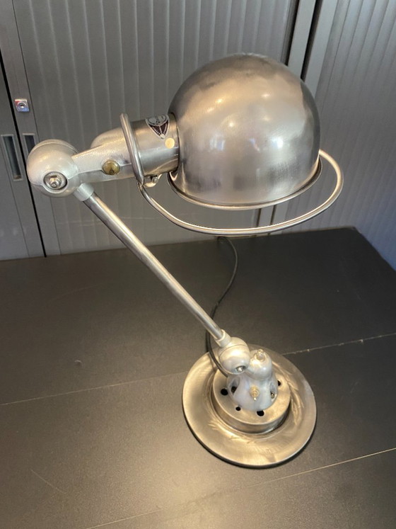 Jieldé Jielde 1-arm Floor Lamp, Clear Gloss Varnish, Industrial Vintage, Table lamps, Metal, Silver (photo 4 of 15)