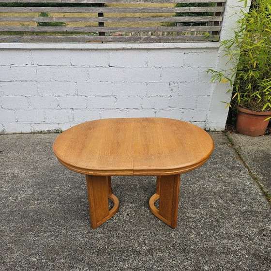 Image 1 of Table de salle à manger danoise extensible - Table de salle à manger post-moderne - années 80