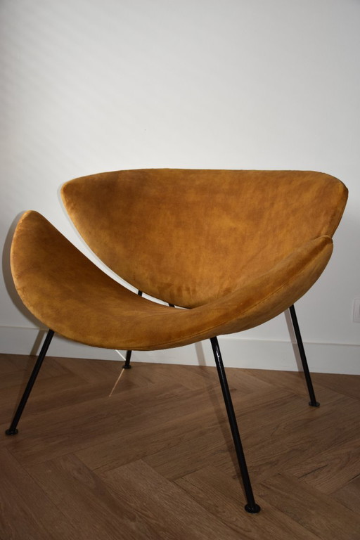 Orange Slice Artifort Sillón de diseño, Pierre Paulin (modelo F437), 1960