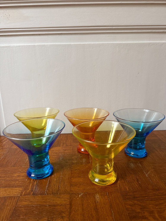 Image 1 of Set di 5 ciotole da dessert colorate Luminarc, Made in France