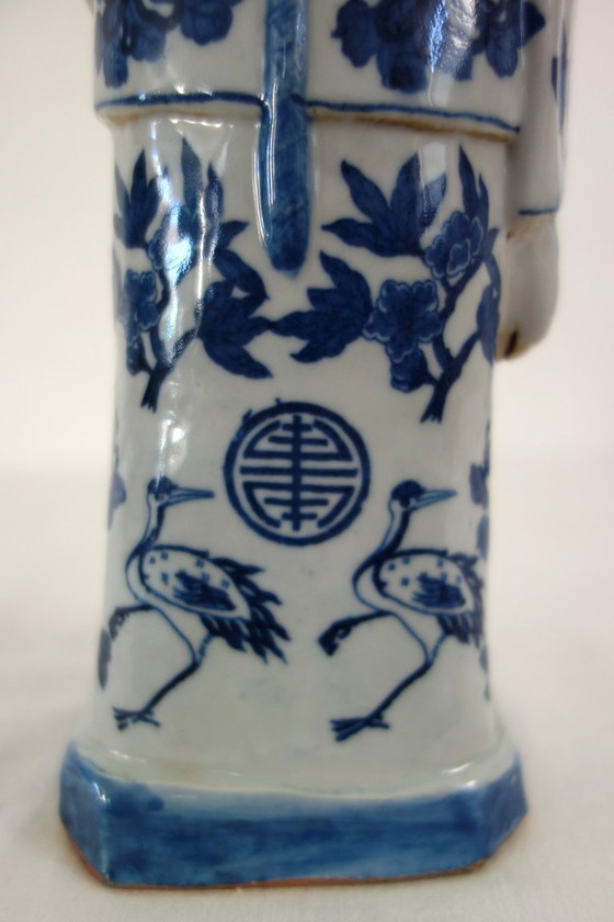 Image 1 of 3 emperor figurines, China, early 20th century