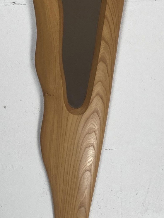 Image 1 of Irish Freeform Elm Mirror By Sheamus Malone, 2001