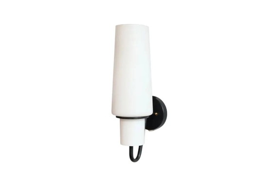Raak glass torch wall lamp model C-1517 – Wall lights, Metal, Mid Century Modern (photo 5 of 5)