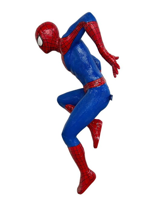 Escultura de fibra de vidrio - Personaje de cómic Spider Hero - Rojo, Azul