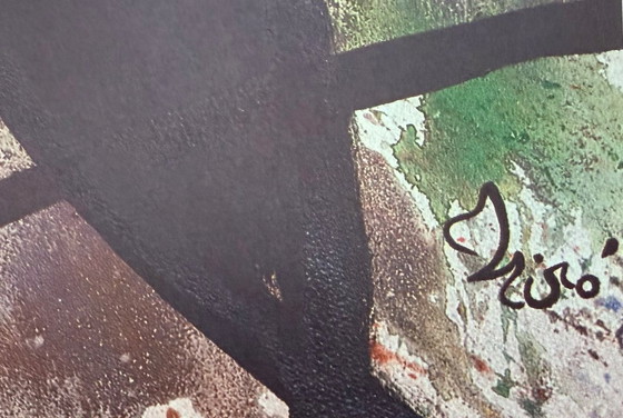 Image 1 of Joan Miro: "Pintura, Escultura Ceramica, 1982" Tentoonstellingsposter Voor De Tentoonstelling In Barcelona In 1982