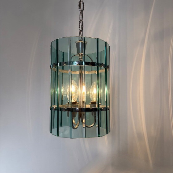 Image 1 of Mid-century Veca glass pendant lamp , 1970s , Italy