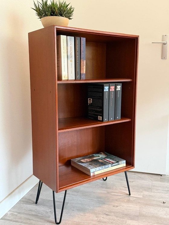 Vintage Formule Kempkes Bookcase | Wall Unit | Shelving Unit, Wood, Orange (photo 2 of 9)