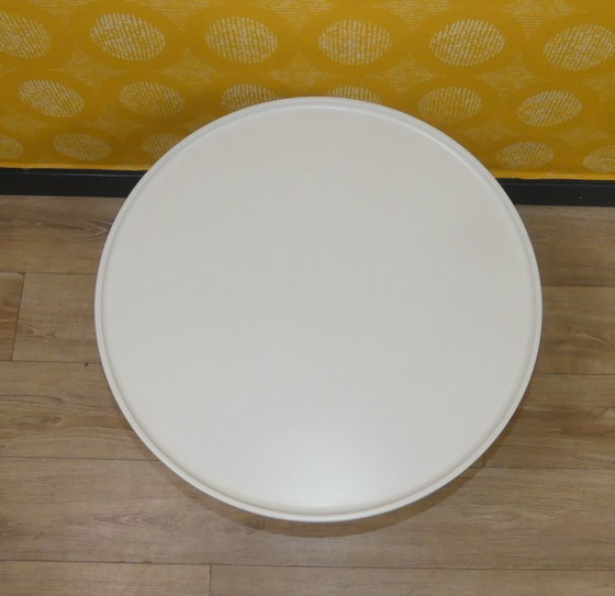 Image 1 of Table tulipe années 60-70, table club, table basse, 64/50 cm, table d'appoint, base tulipe, blanc, rétro, vintage, Häfele