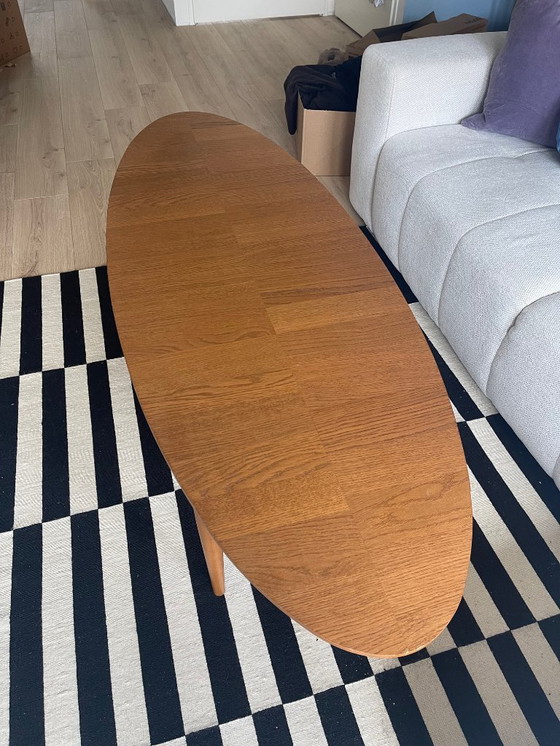 Image 1 of Table basse vintage IKEA Stockholm en chêne, style années 50