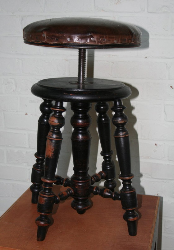 Image 1 of Antique piano stool from Music Room