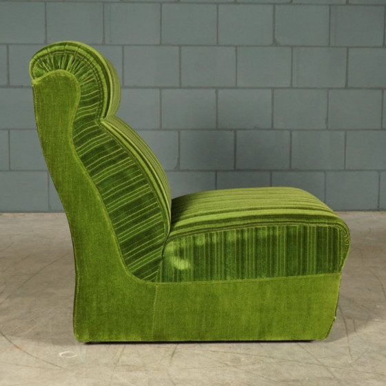 Vintage modular seating group - green velvet - 1960s – Modular sofas, Textile (photo 10 of 19)