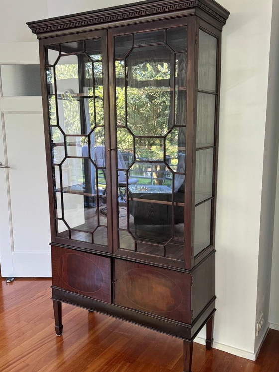 Image 1 of English Display Cabinet, Bookcase, Cuban Mahogany, circa 1850