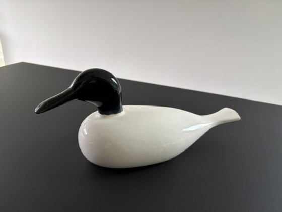 Image 1 of Vintage Scandinavian ceramic duck – stylized design – 32 cm