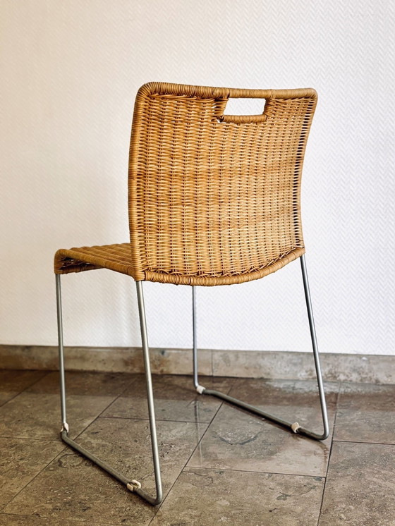 Image 1 of 6 vintage Italiaanse stoelen 