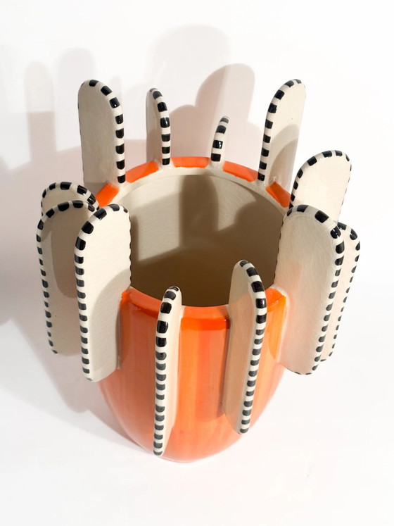 Venetian Ceramic Cactus-shaped Vase (photo 7 of 9)