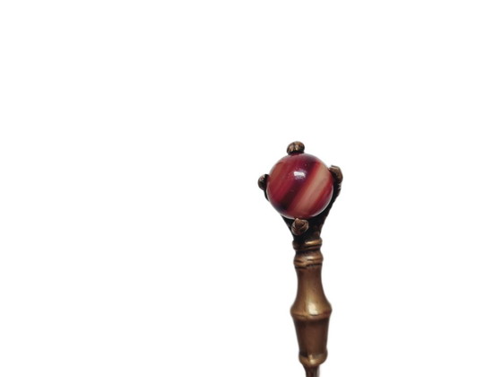 Marque-page français victorien, années 1890 – Objets déco, Stone, Brass (photo 3 of 6)