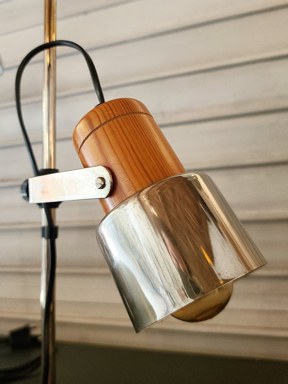 Image 1 of Vintage Italiaanse pin jaren 70 lamp + Kiplé wekker