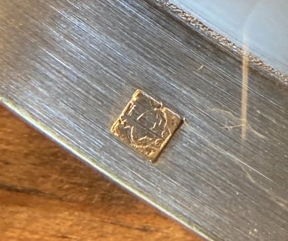 Vassoio in ottone placcato argento, stile Art Nouveau - anni '30 – Accessori da tavola, Silver (photo 4 of 8)