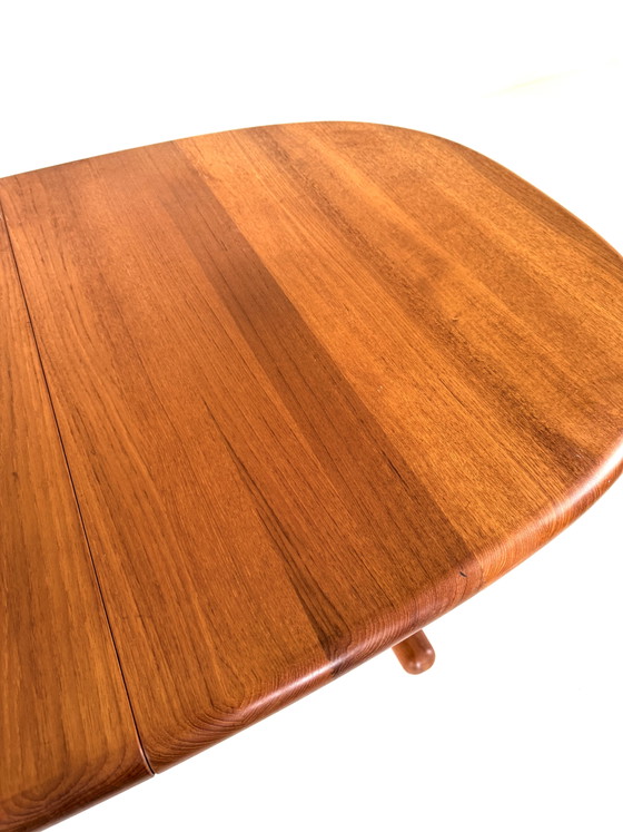 Vintage extendable teak dining table, Holstebro Møbelfabrik ‘70 – Wood, Metal (photo 5 of 15)