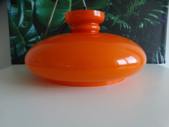 Raak Amsterdam B-1008, Hanglamp Oranje. – Hanglampen, Glass, Metal (photo 8 of 10)
