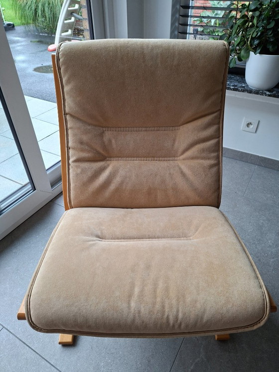 Vintage EKORNES Fauteuil – Showroommodel – Made In Norway – 2 zitsbanken, Polyester (photo 22 of 33)