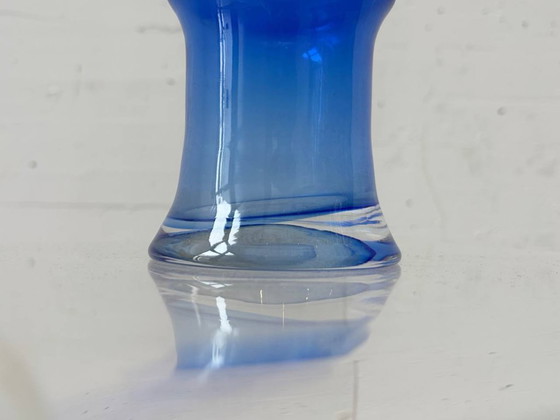 Image 1 of Cobalt blue glass vase in space age style, 1970s