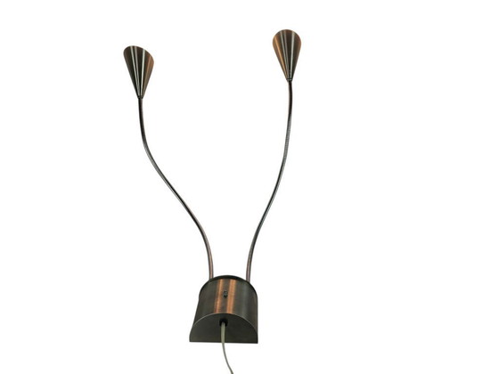 Image 1 of Hala Zeist  - flexibele armen - geborsteld aluminium - post modern - 80's