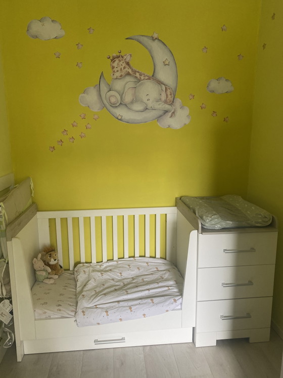 Image 1 of Combi Ledikant - Commonde Futura bed met een Kadolis matras 