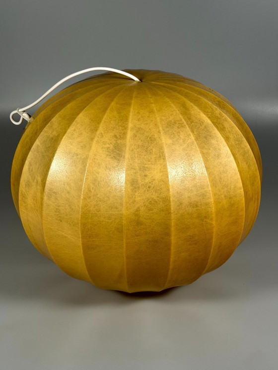 Image 1 of Lampada da soffitto anni '60/'70, lampada a globo "Moon", Goldkant Leuchten Cocoon Design