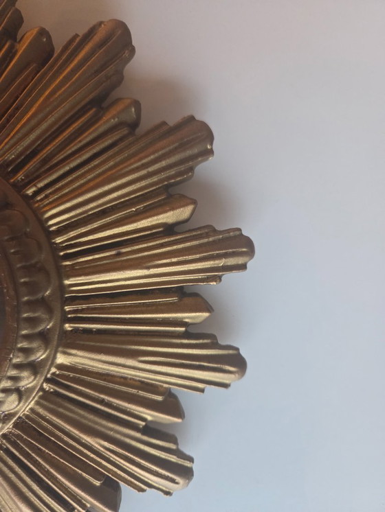 Image 1 of Small Vintage Sunburst sun mirror