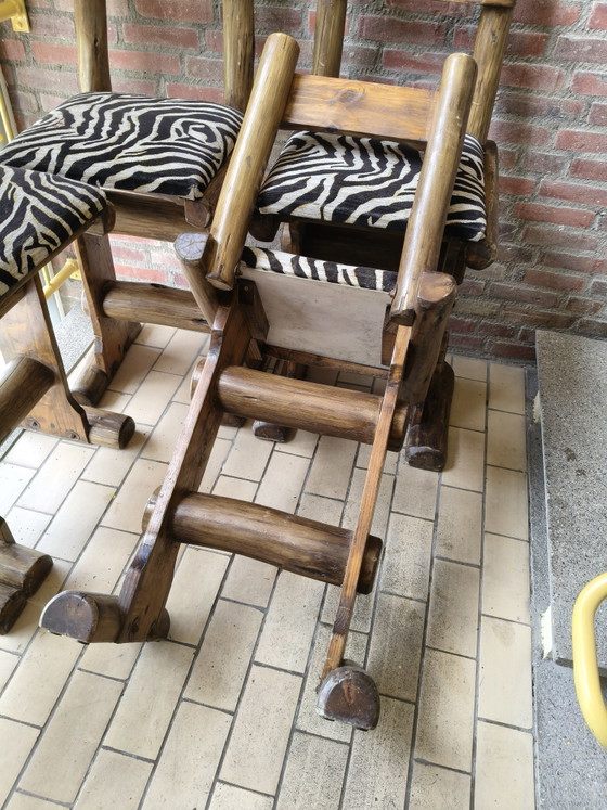 Image 1 of Mid-century modern vintage design brutalist bar stools