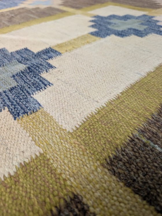 Tappeto Svedese Tradizionale, Sverker Greuholm, Anni '60 – Tappeti, Wool (photo 4 of 10)