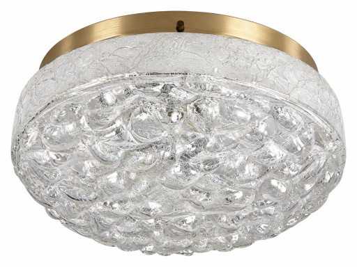 60s 70s Ceiling light Ice Glass Doria Germany Space Age Design