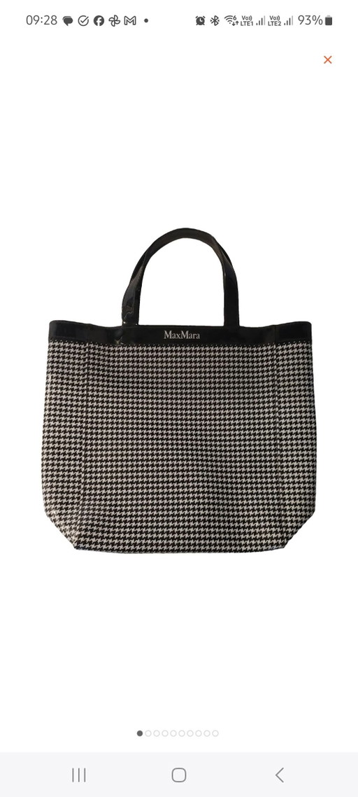 Bolso tote de vinilo Max Mara