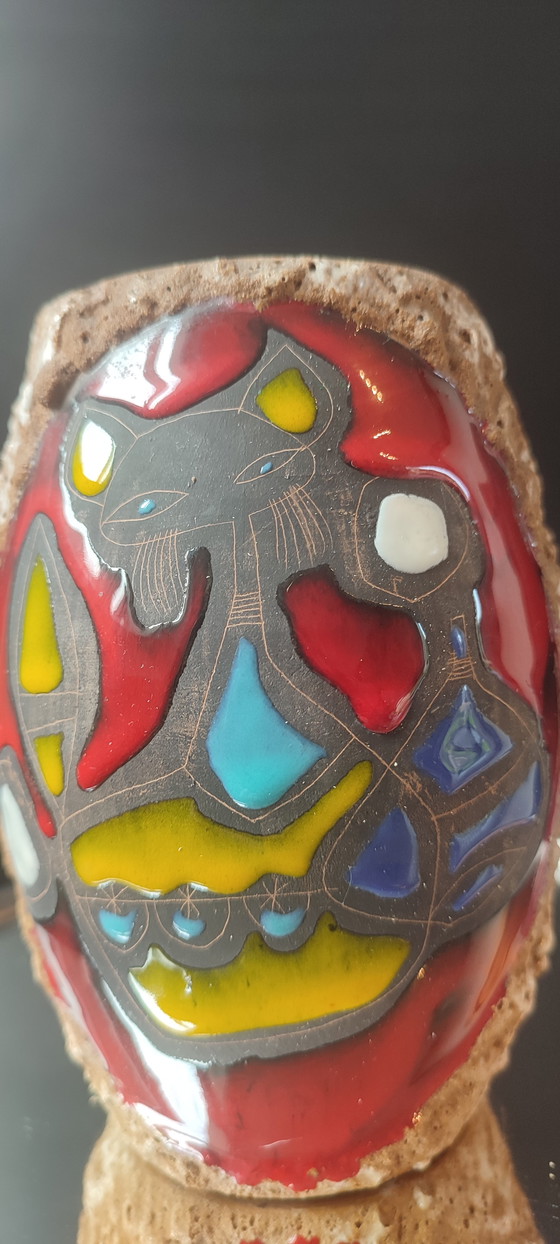 Image 1 of Céramique Italienne Luigi SANTI (1907-1981) Décor Zoomorphe
