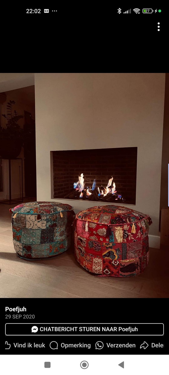 Image 1 of Beautiful decorative cushion from India - Bohemian style