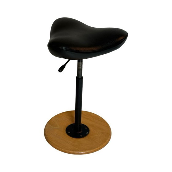 Image 1 of Stokke - Schreibtischstuhl / Support - Modell 'Move' - Schwarzes Leder - hohes Modell, höhenverstellbar