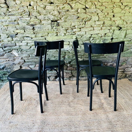Set aus 4 Bistrostühlen