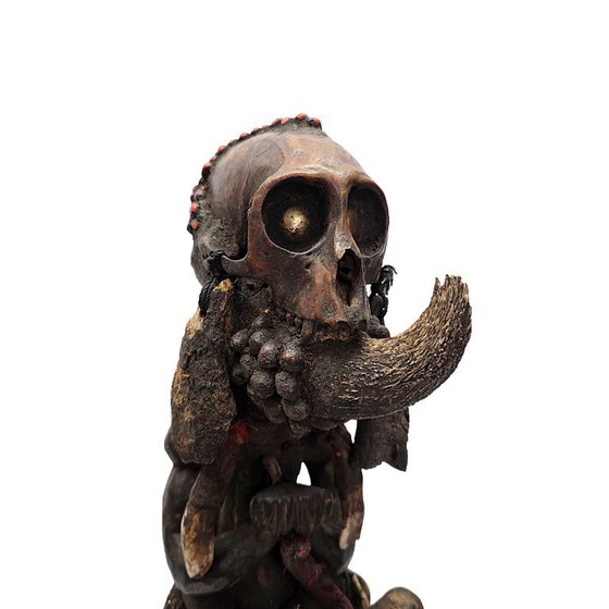 Image 1 of Fétiche de statue d'Afrique centrale ancienne/type Nkisi, milieu du XXe siècle