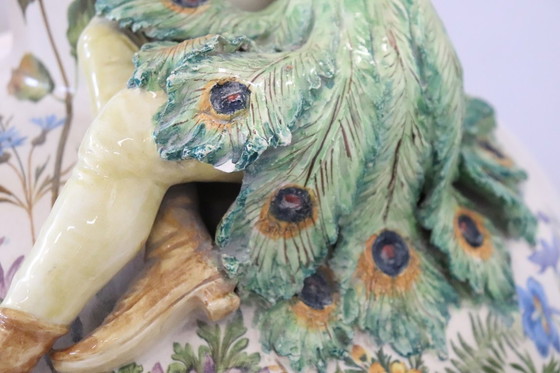 Image 1 of Majestic Ceramic Vase, Italy Early 20th Century