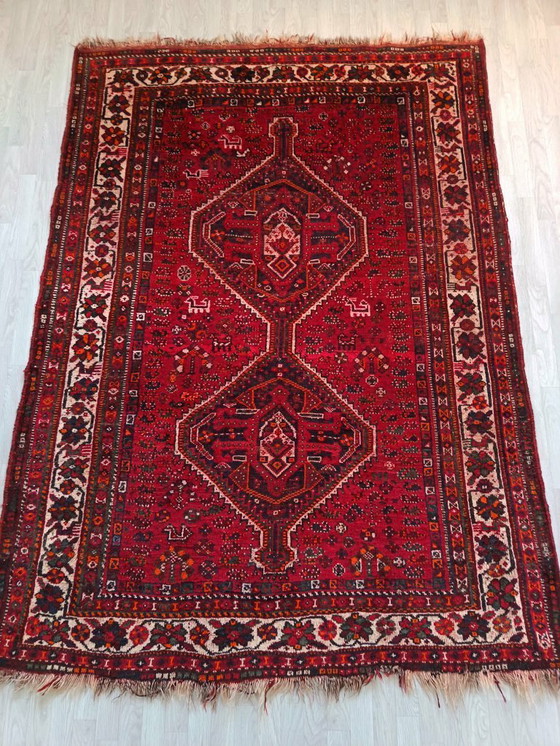 Image 1 of Tappeto persiano Qashqai fatto a mano