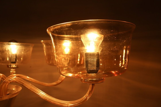 Image 1 of Kroonluchter/plafondlamp van Paolo Venini, Murano, Italië, jaren 60