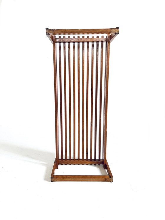 Image 1 of Vintage Danish Teak Slatted Bench '70s