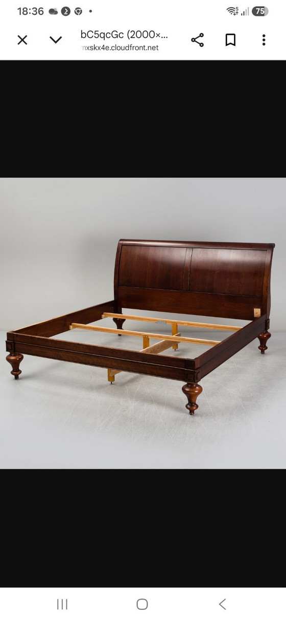 Bed frame from the French brand Grange – Double beds, Wood (photo 4 of 7)