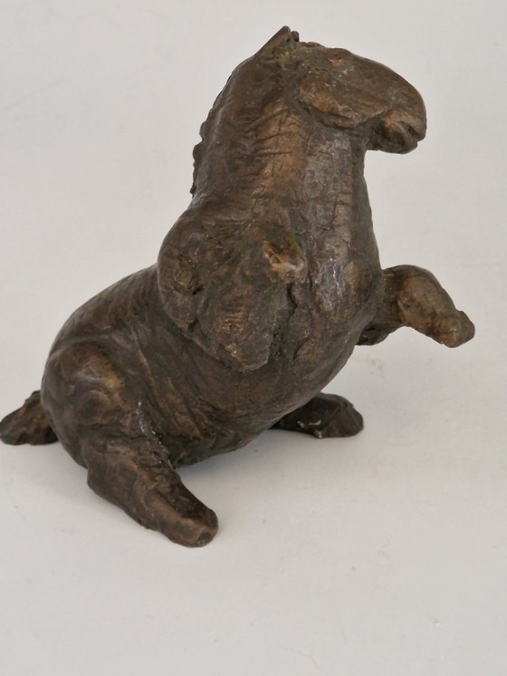 Image 1 of Kleine Bronzeskulptur eines Pferdes, Arthur Spronken?