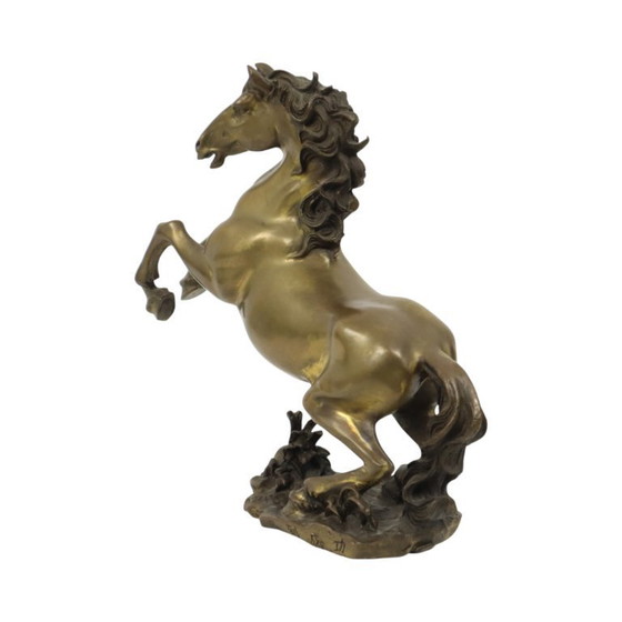 Image 1 of Bronze Statue of a Rearing Horse