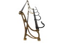 Appendiabiti in stile Hollywood Regency - rame - ottone - terzo quarto del XX secolo